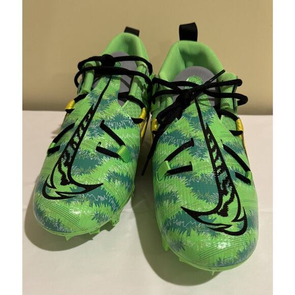 Nike Alpha Menace Pro 3 Razor Sharp Cuts Green Football Cleats Mens Size 9 New! - Picture 2 of 8